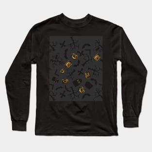 Halloween Decor Pattern Long Sleeve T-Shirt